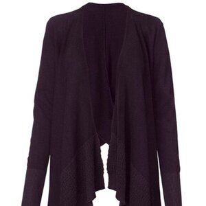 CAbi 3844 Drape Front Cardigan Small Purple Sweater